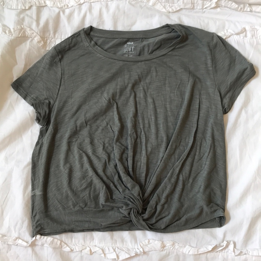 Aerie knotted tshirt